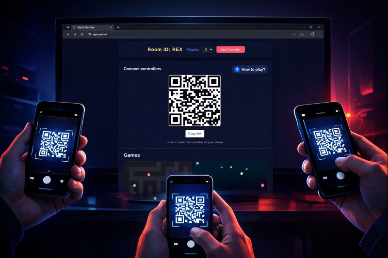 Scan the QR code on the main screen